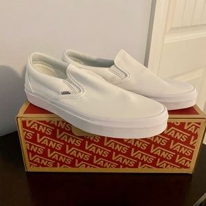 White Vans Slip-Ons